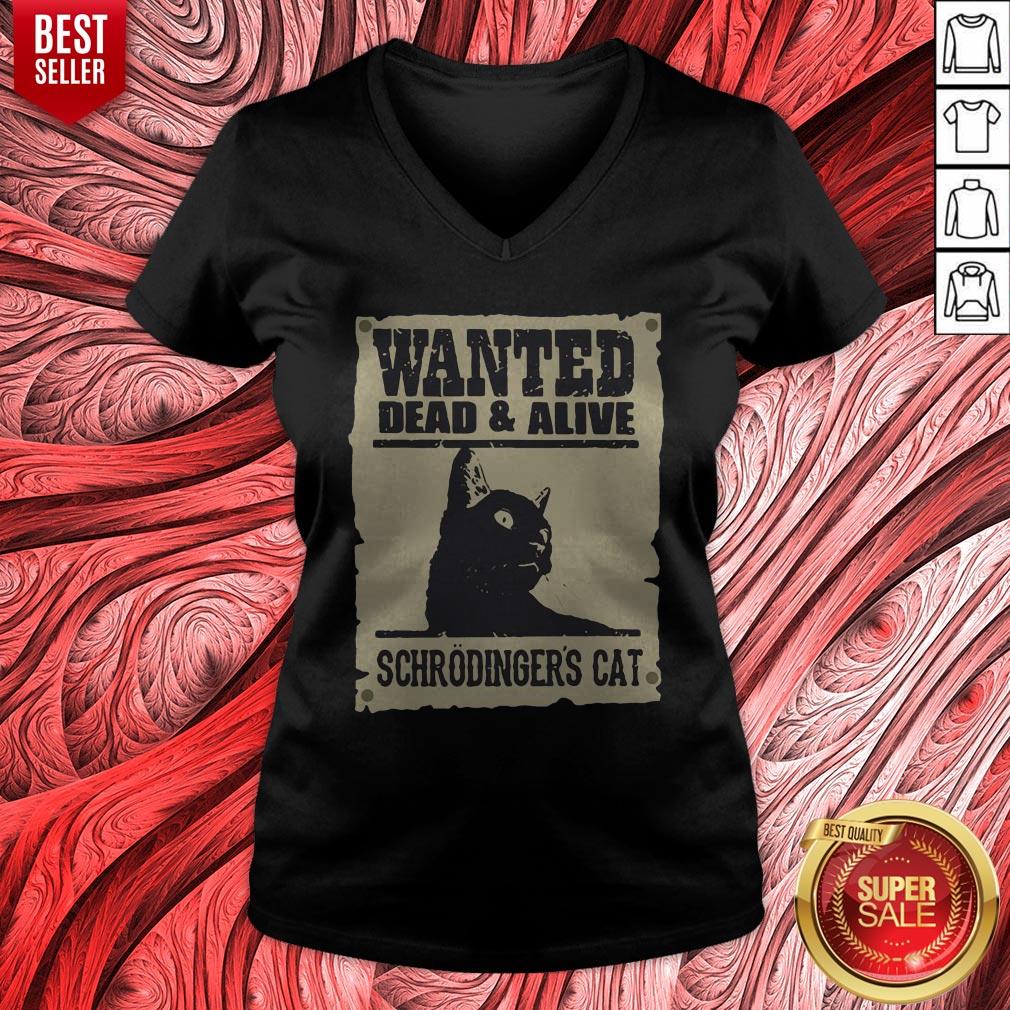 Nice Wanted Dead And Alive Schrodinger’s Cat Shirt - Image 4