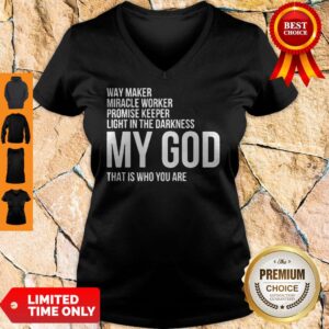 Alternative view of Nice Way Maker Miracle Worker My God Shirt