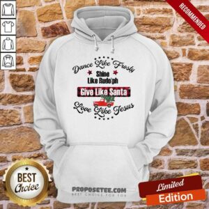 Alternative view of Nice Xmas Dance Like Frosty Santa Rudolph Love Jesus Shirt