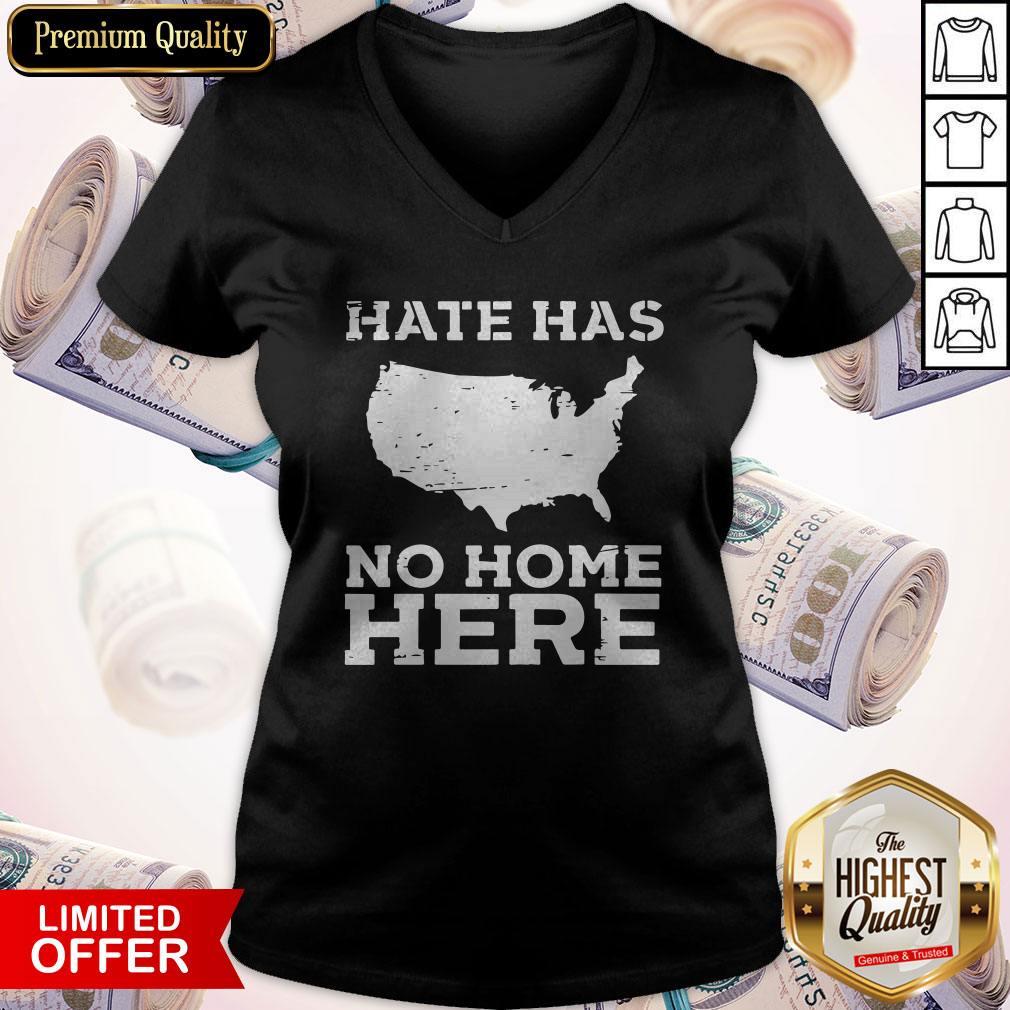 Nike Hate Has No Home Here Anti Nazi Political Shirt - Image 2