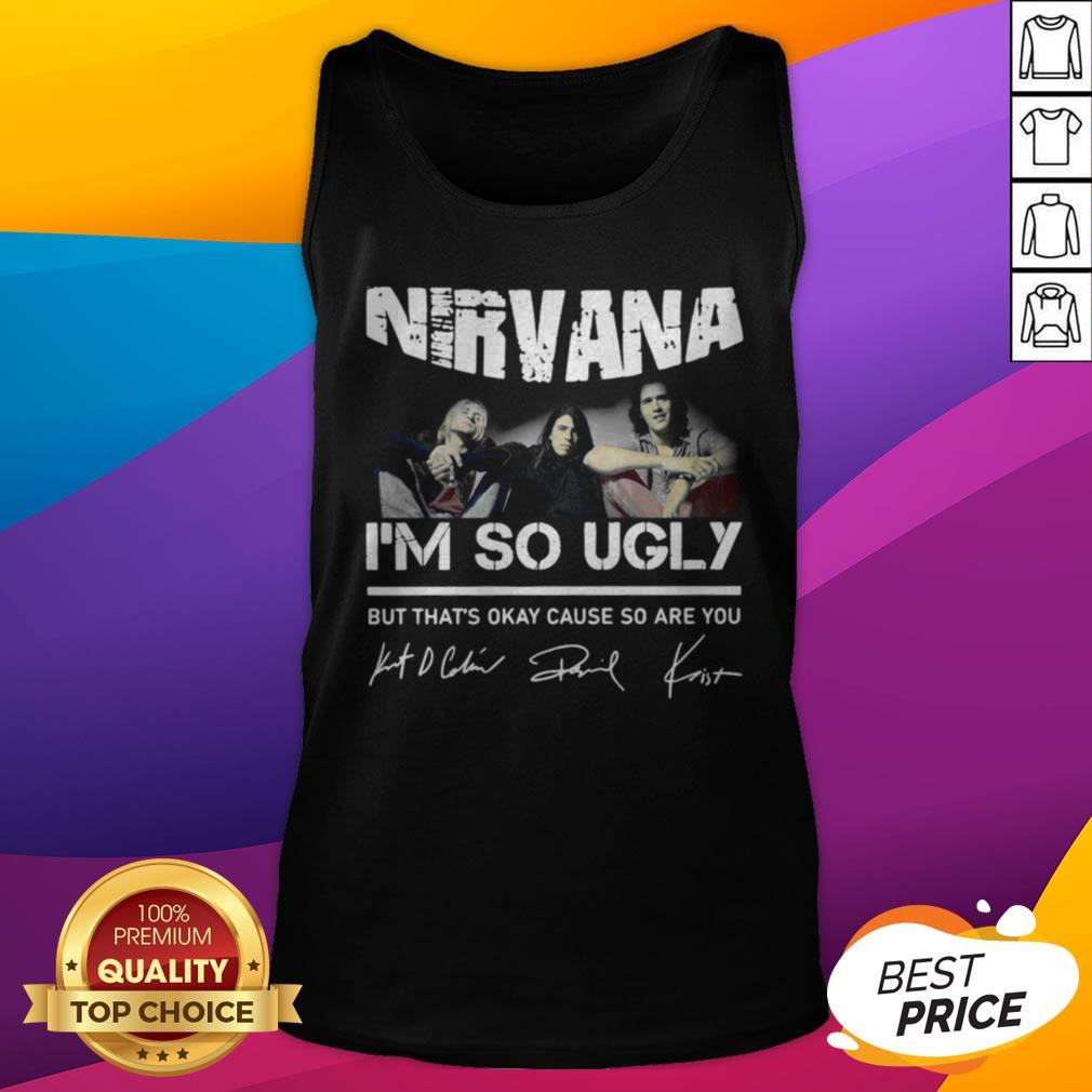 Nirvana I’m So Ugly But That’s Okay Cause So Are You Signature Shirt - Image 5