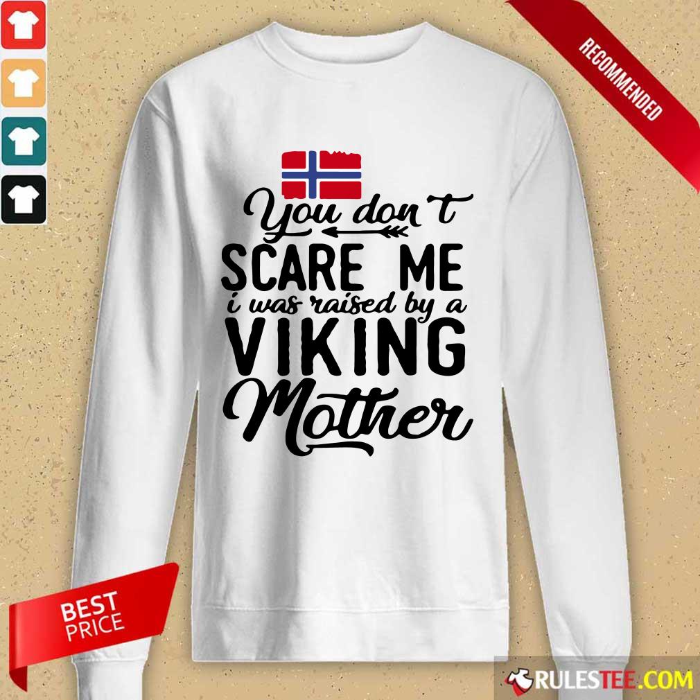 Norwegian Flag Scare Me Viking Mother Shirt - Image 2