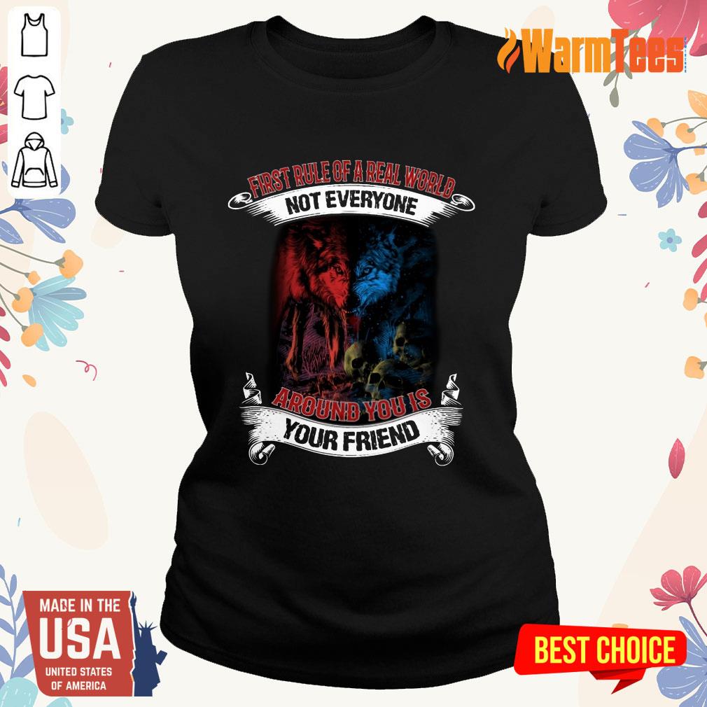Not Everyone Your Friend Wolf Shirt - Image 3