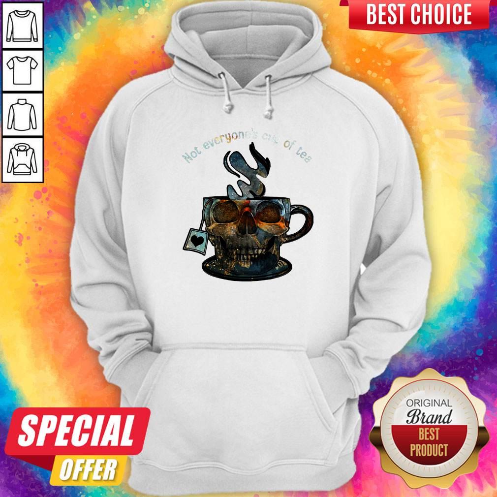 Not Everyone’s Cup Of Tea Skull Shirt - Image 2
