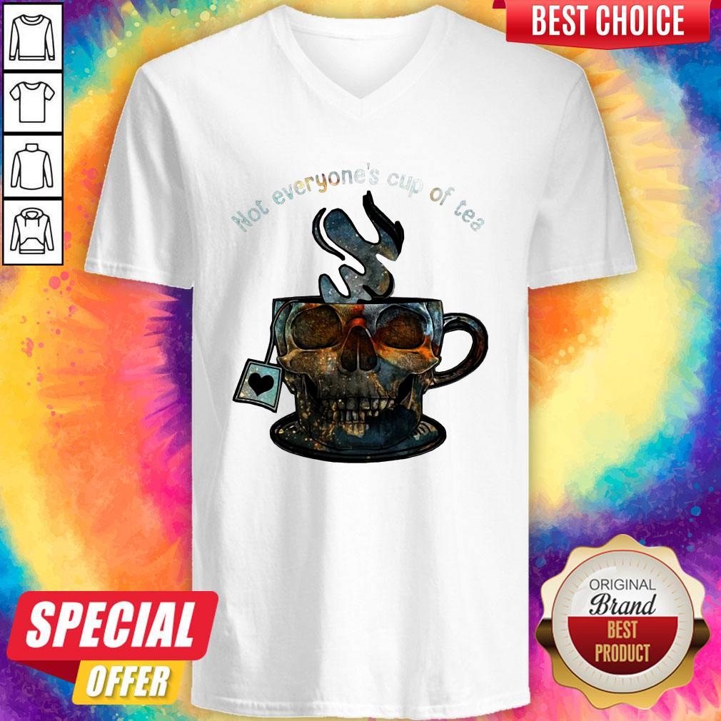 Not Everyone’s Cup Of Tea Skull Shirt - Image 3