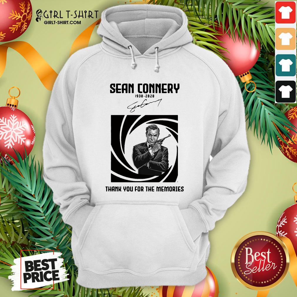 Not Rip Sean Connery 1938 2020 Signature Thank You For The Memories Shirt - Image 5
