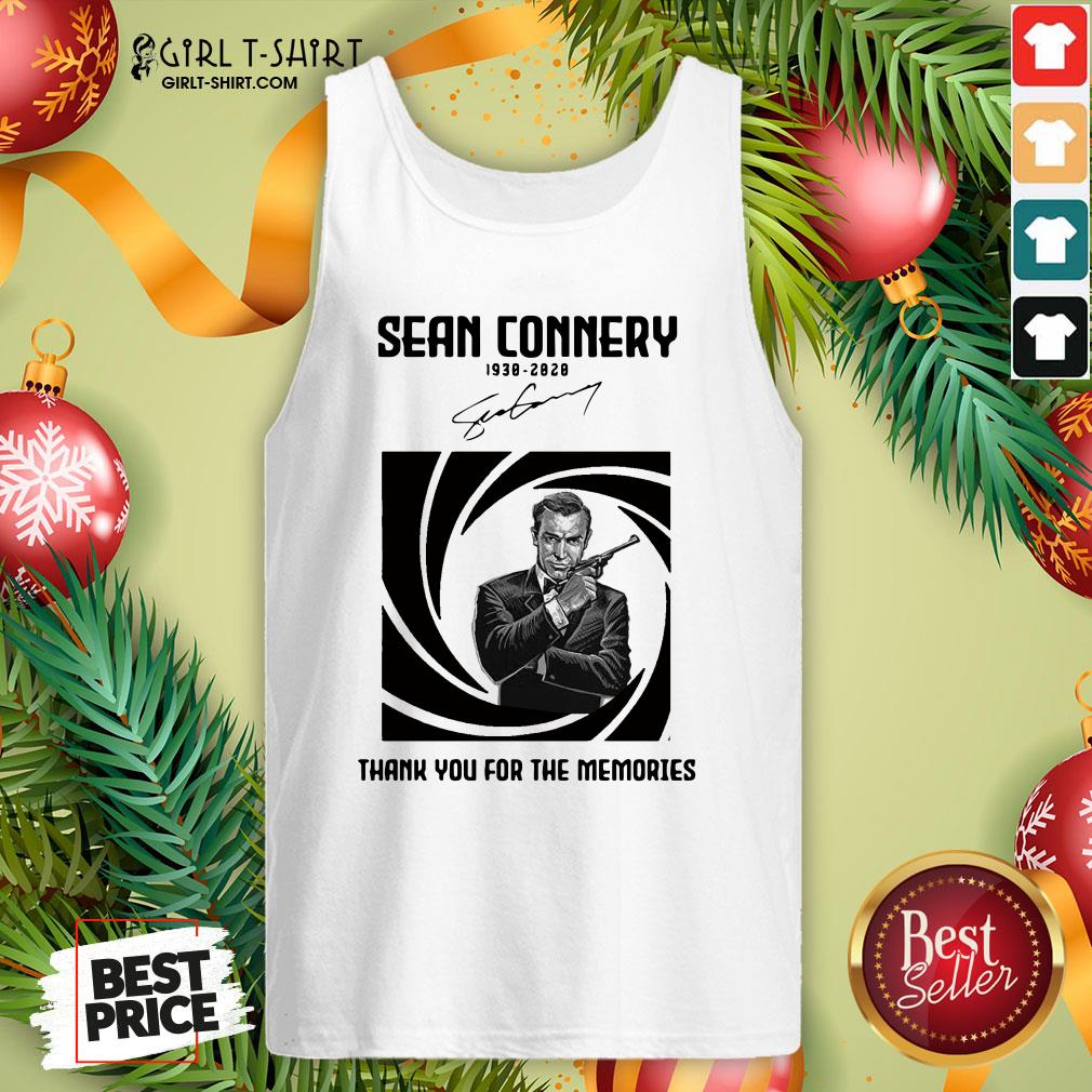 Not Rip Sean Connery 1938 2020 Signature Thank You For The Memories Shirt - Image 3