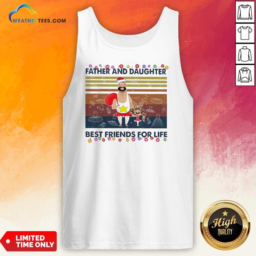 Now Father And Daughter Best Friends For Llife Light Christmas Vintage Shirt - Image 3