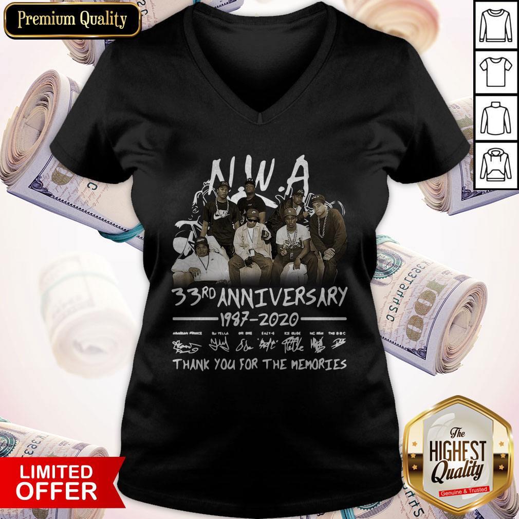 NWA 33rd Anniversary 1978 2020 Thank You For The Memories Signatures Shirt - Image 5