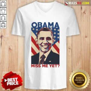 Alternative view of Obama Miss My Yet American Flag Shirt