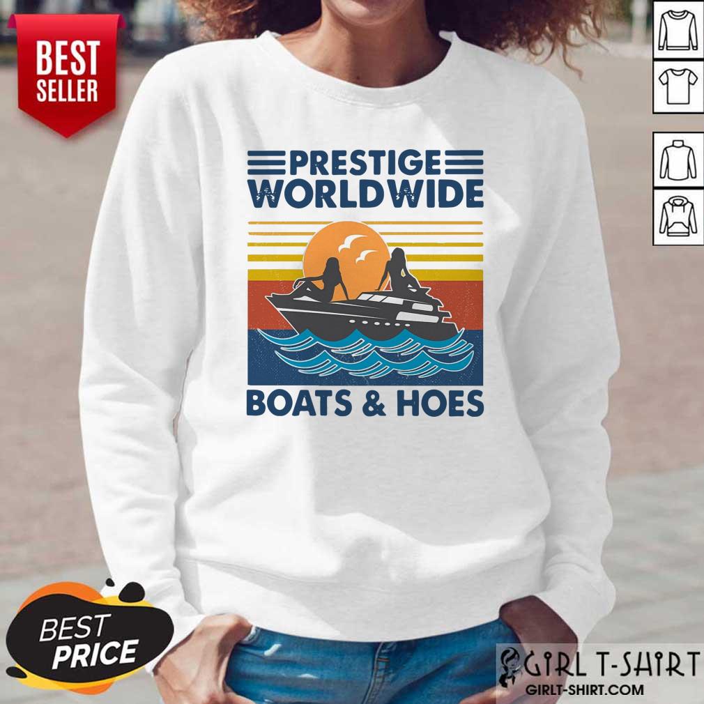 Ocean Prestige Worldwide Boats And Hoes Vintage Retro Shirt - Image 2