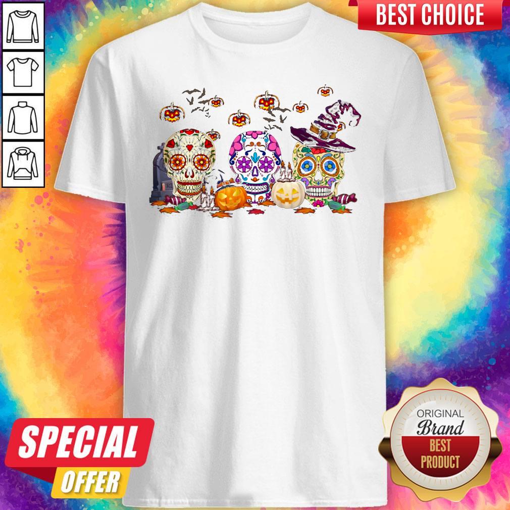 Offficial Skull Witch Pumpkin Halloween Shirt