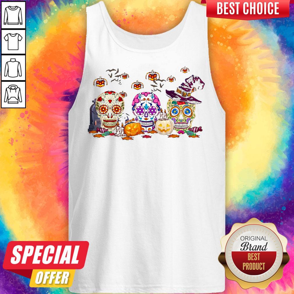 Offficial Skull Witch Pumpkin Halloween Shirt - Image 2