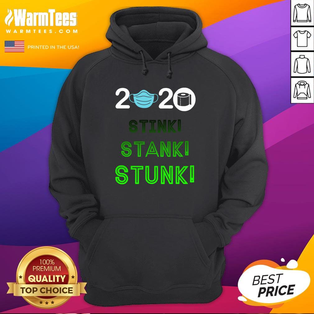 Official 2020 Stink Stank Stunk Mask Toilet Paper Shirt - Image 5