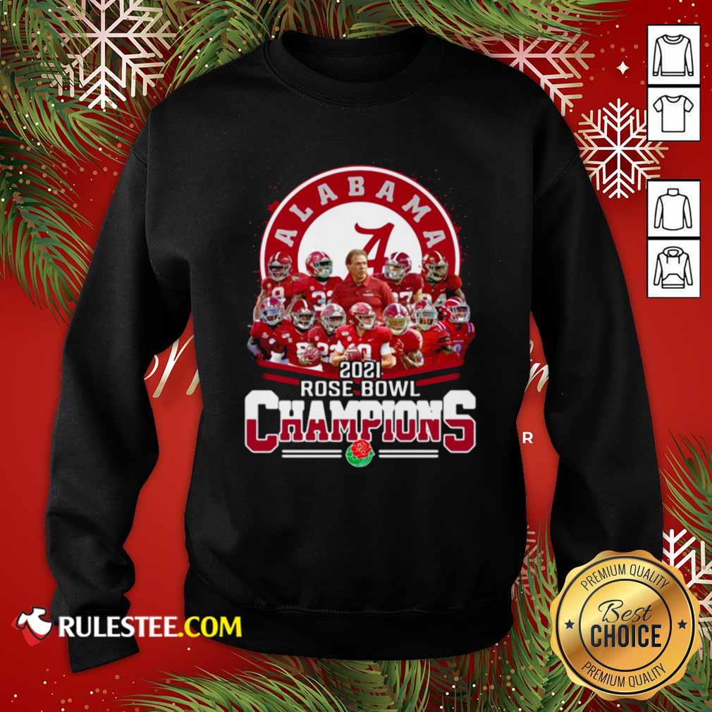 Official Alabama Crimson Tide 2021 Rose Bowl Champions Shirt - Image 5