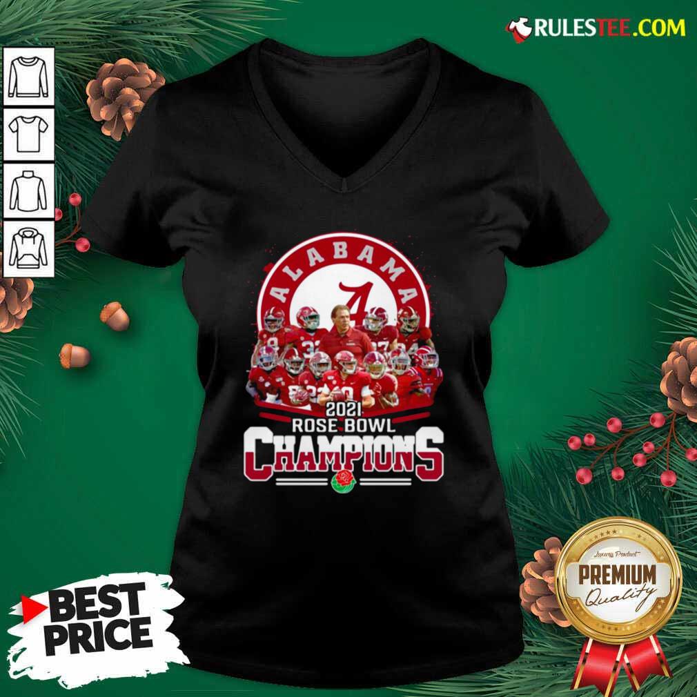Official Alabama Crimson Tide 2021 Rose Bowl Champions Shirt - Image 3