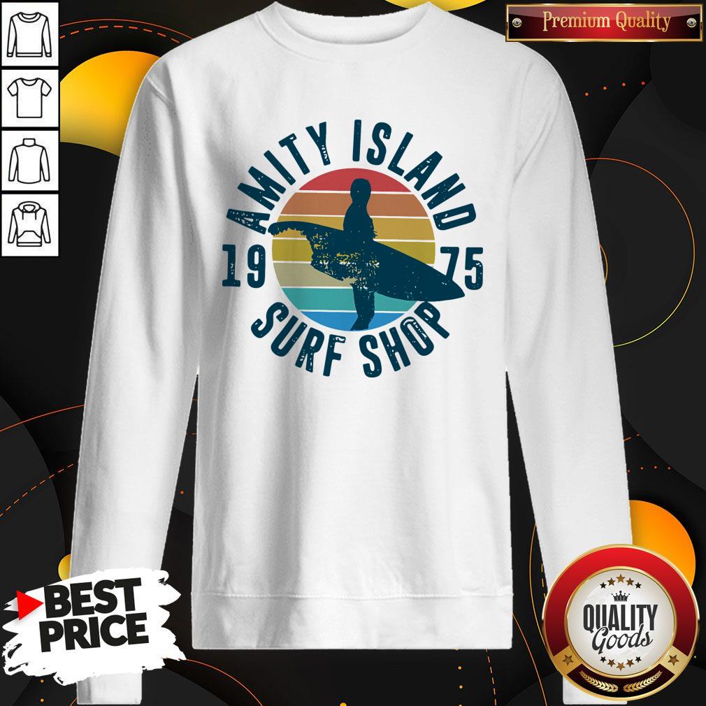 Official Amity Island Surf Shop 1975 Vintage Shirt - Image 5