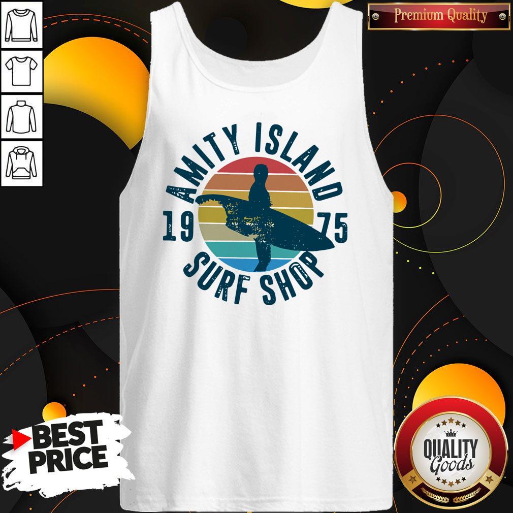 Official Amity Island Surf Shop 1975 Vintage Shirt - Image 4
