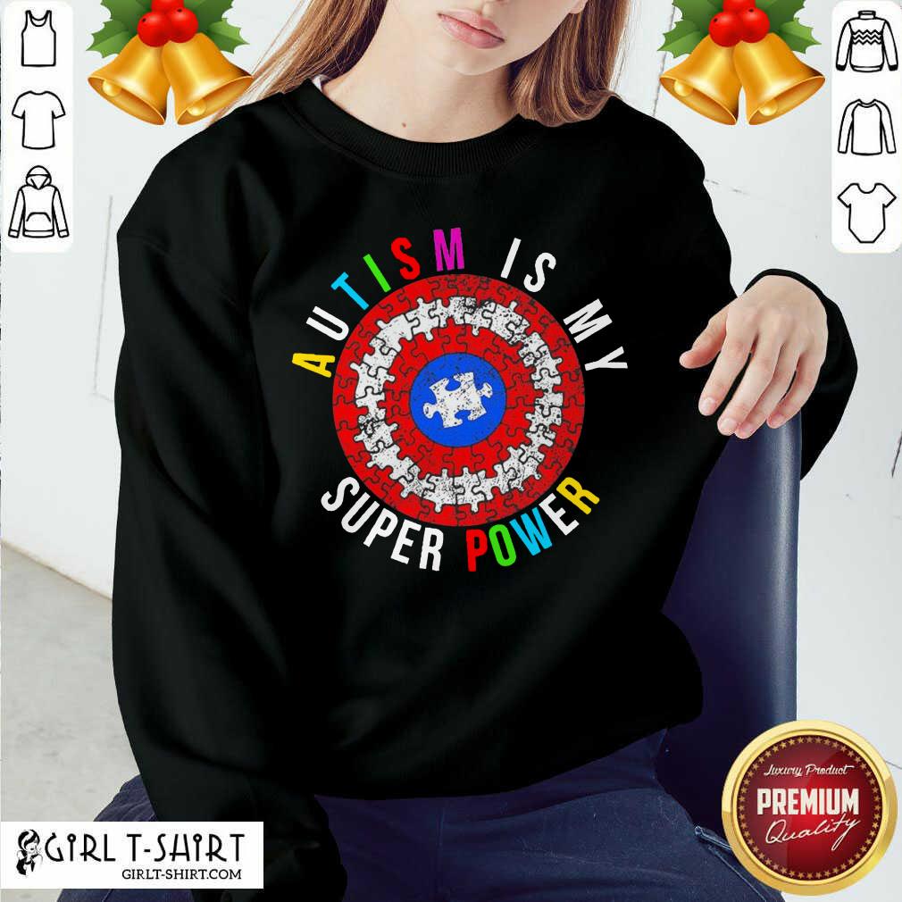 Official Autism Is My Superpower Superhero Shirt - Image 4
