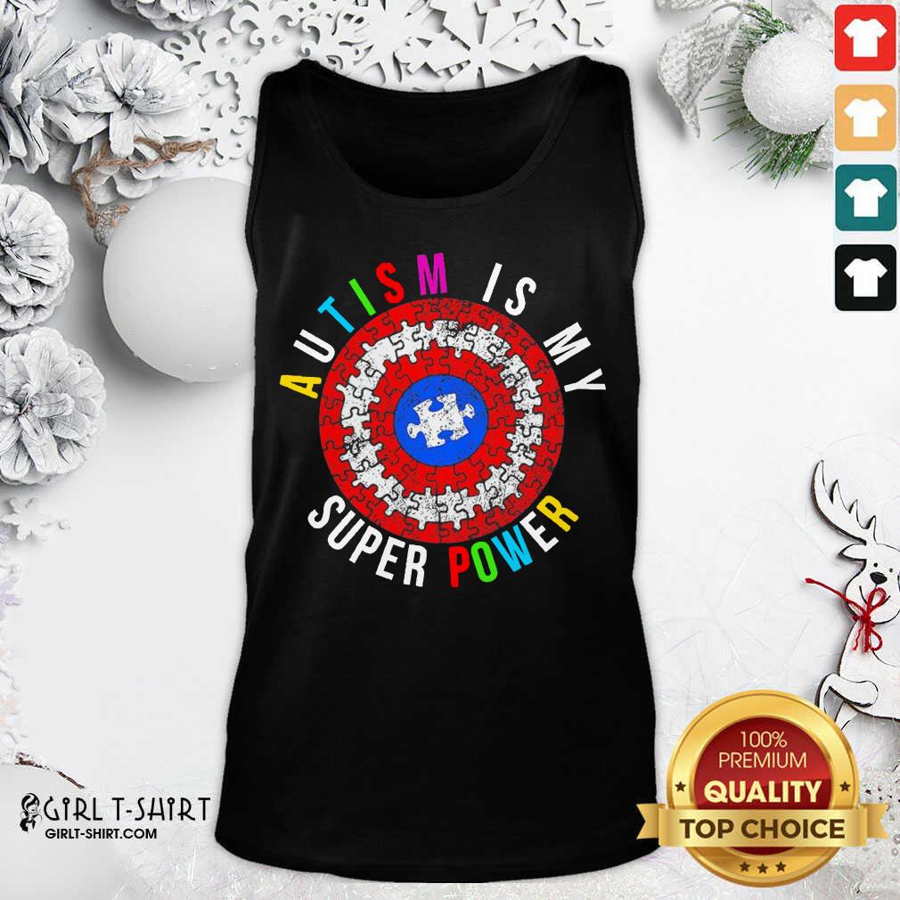 Official Autism Is My Superpower Superhero Shirt - Image 3