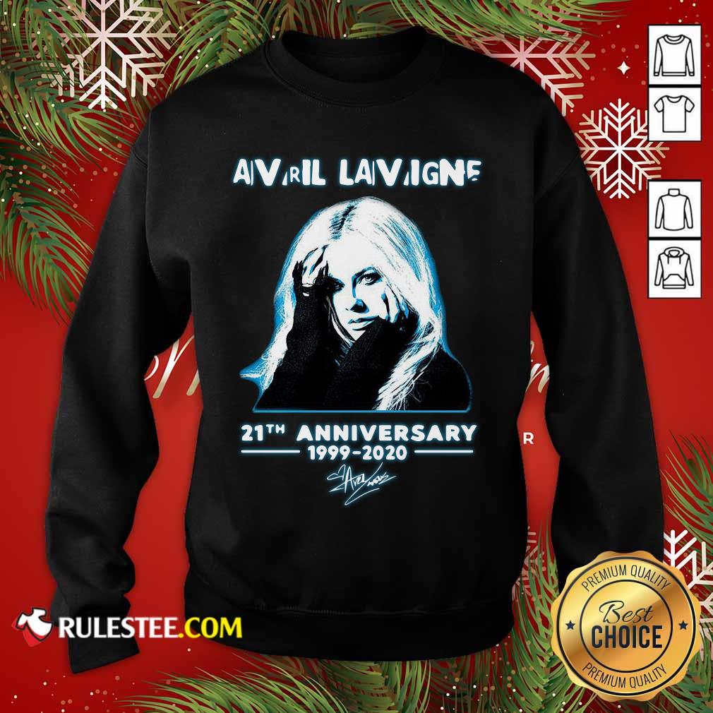 Official Avril Lavigne 21th Anniversary 1999 2020 Signature Shirt - Image 5