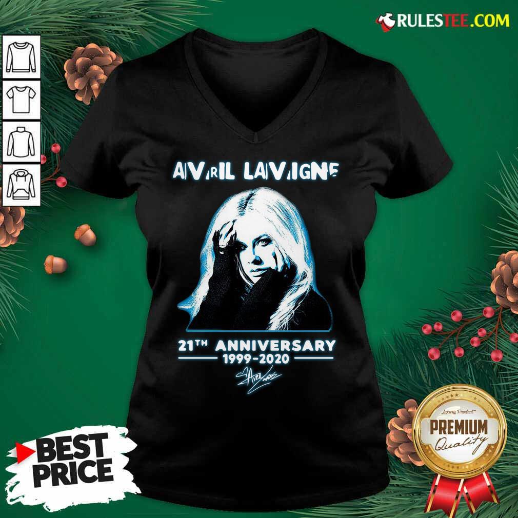 Official Avril Lavigne 21th Anniversary 1999 2020 Signature Shirt - Image 3