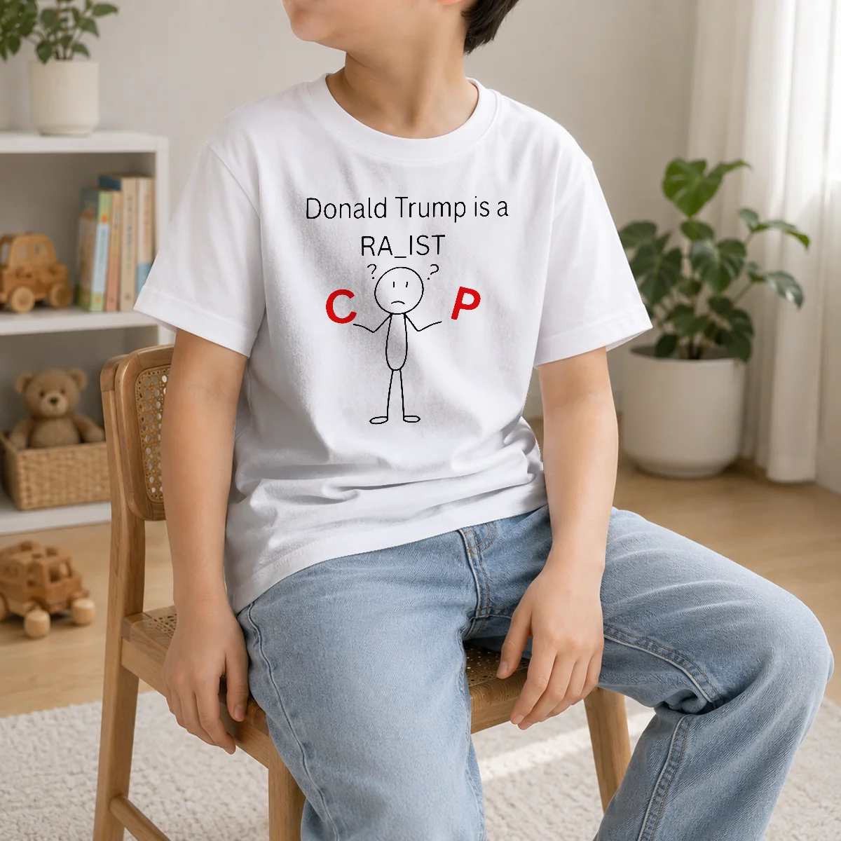 Official Awesome Donald Trump Is A Racist Cop Political Satire Shirt - Image 9