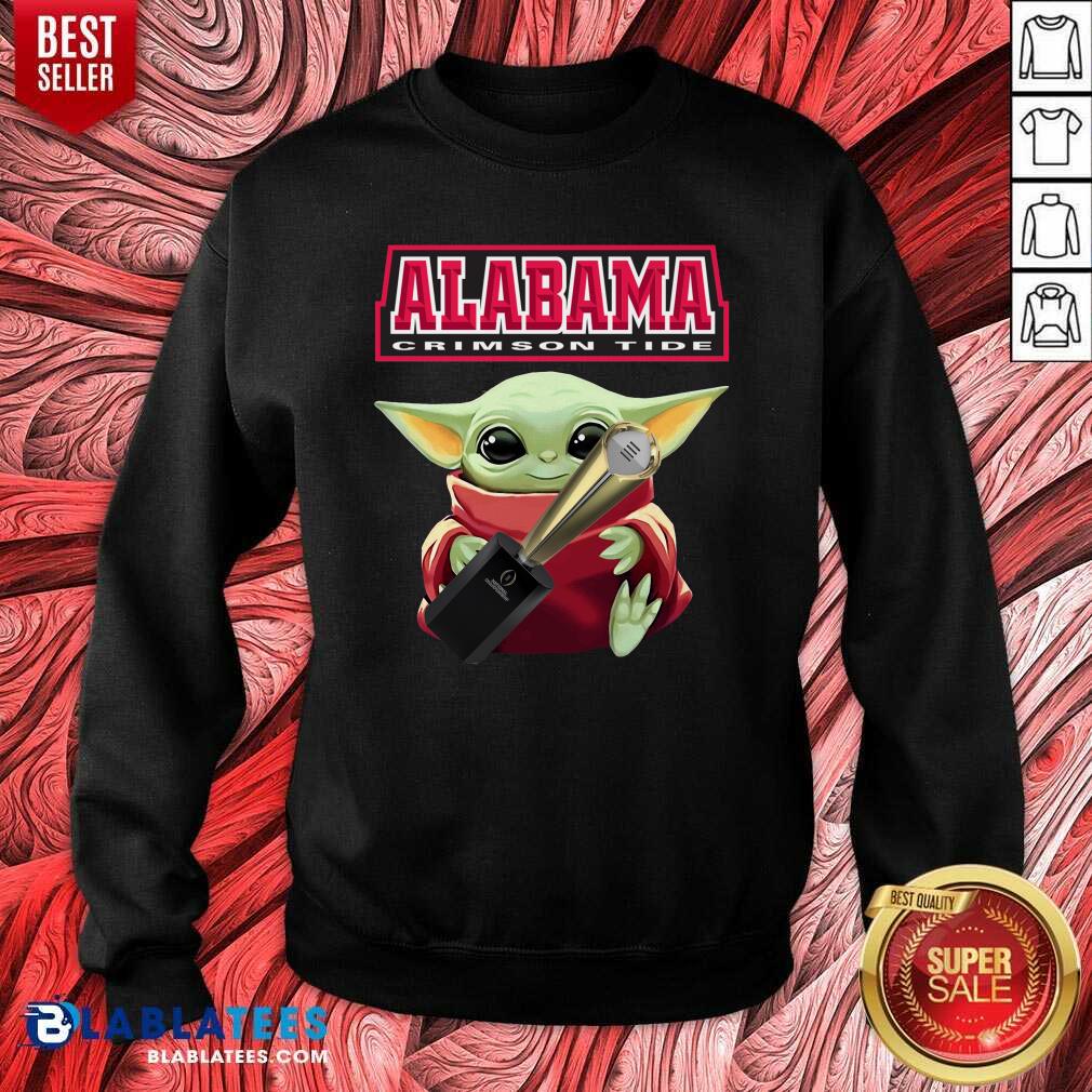Official Baby Yoda Alabama Crimson Tide Shirt - Image 5