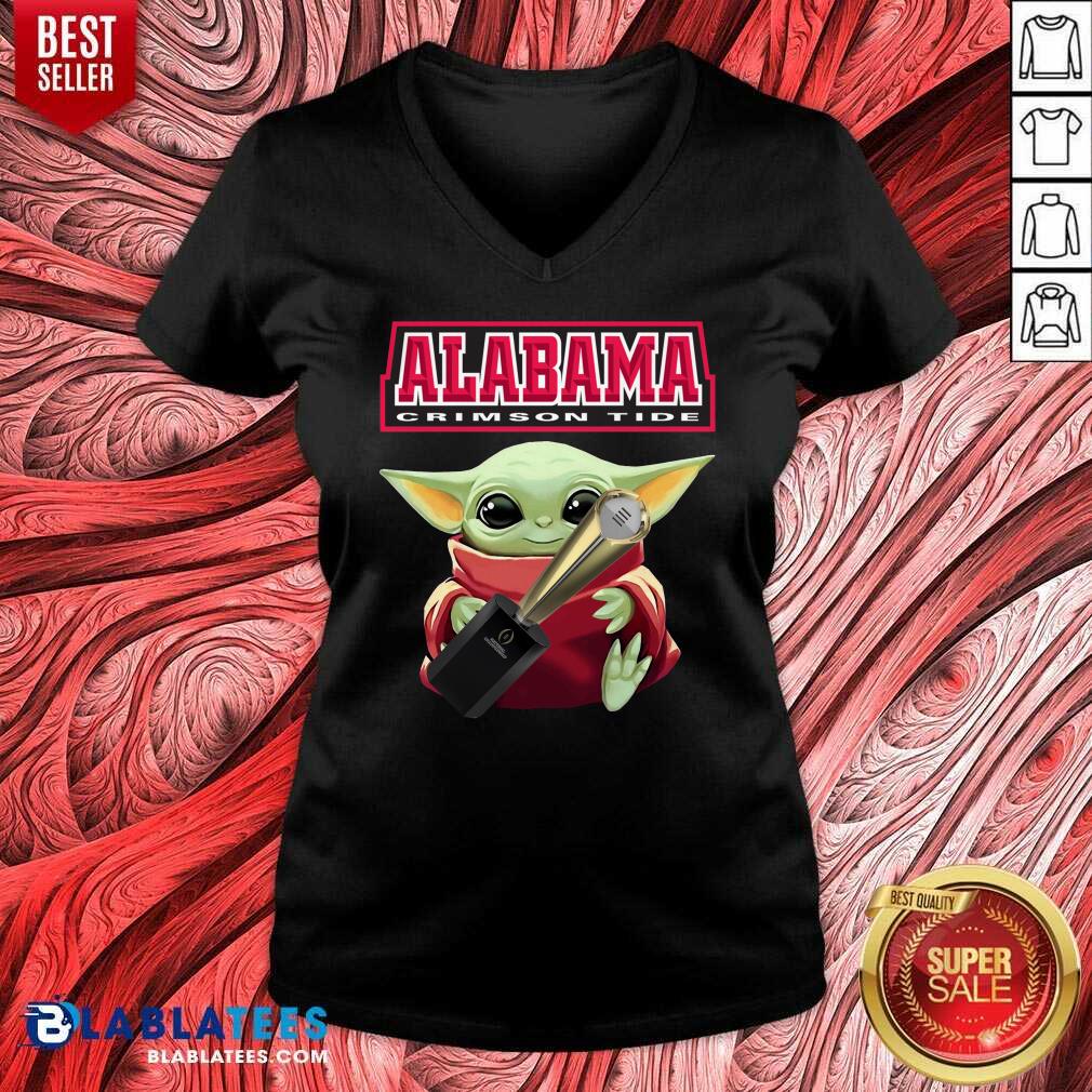 Official Baby Yoda Alabama Crimson Tide Shirt - Image 3