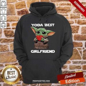 Alternative view of Official Baby Yoda Hug Heart Best Girlfriend Shirt