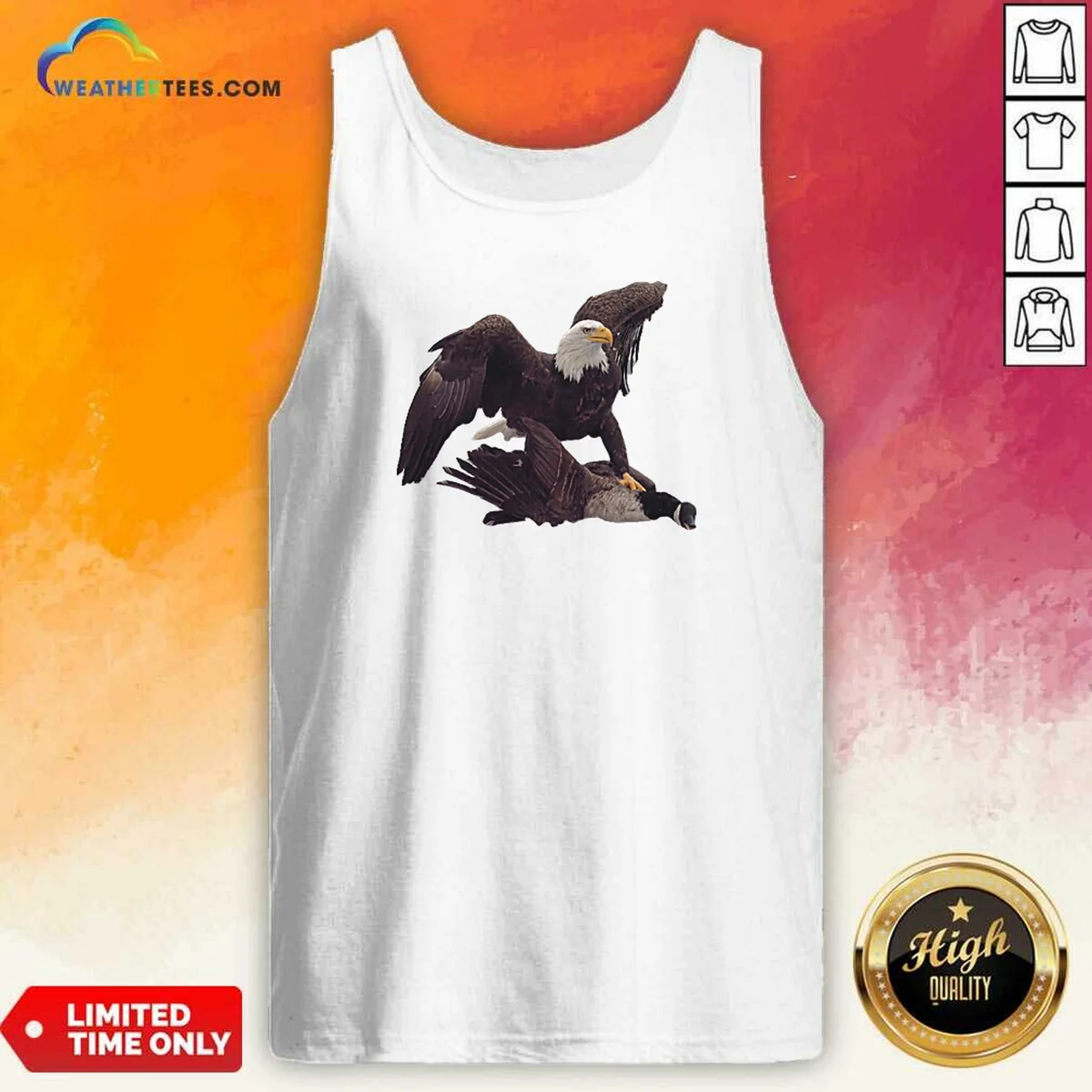 Official Bald Eagle Attacking Canada Goose Shirt - Image 5