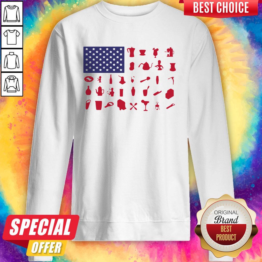 Official Bartender American Flag Shirt - Image 5