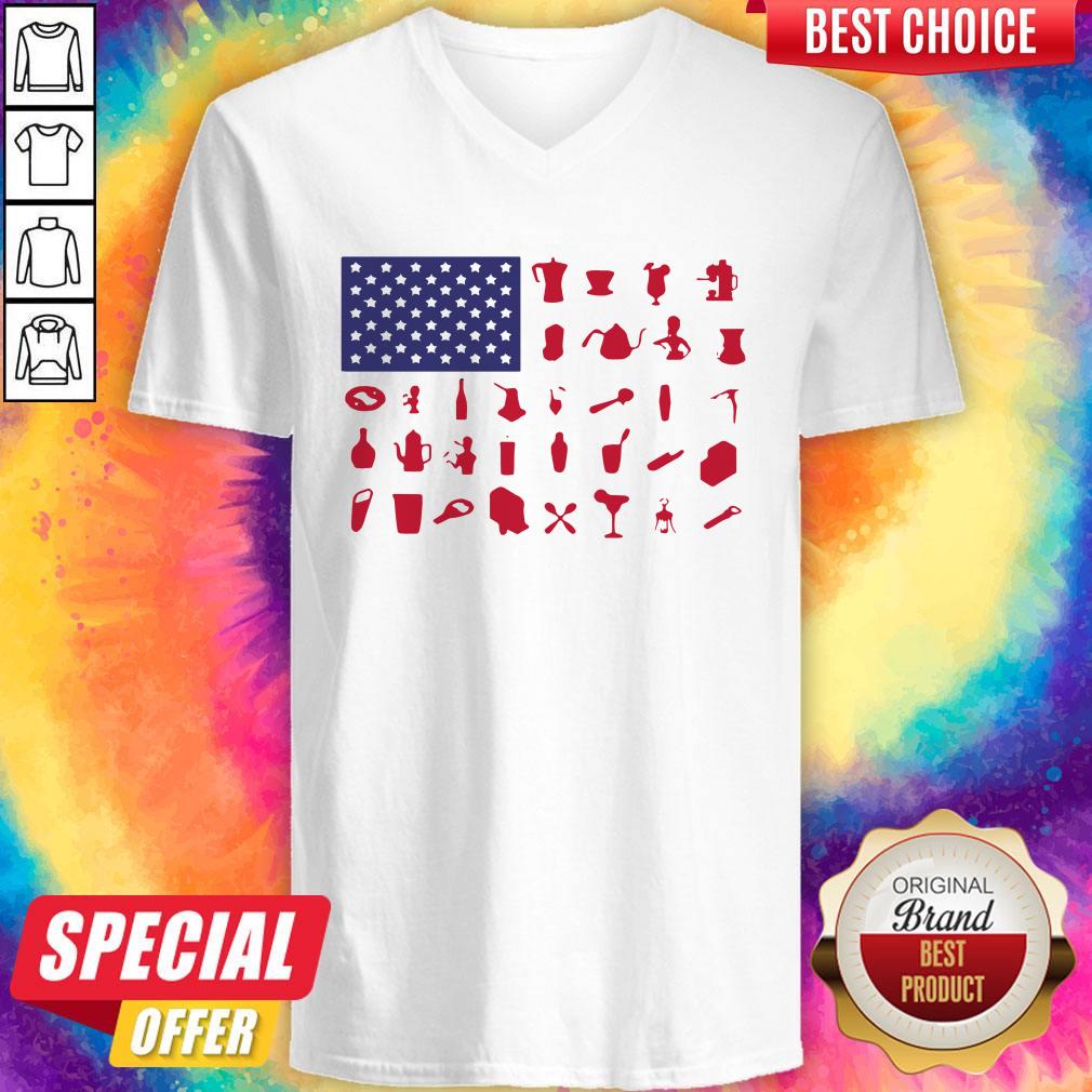Official Bartender American Flag Shirt - Image 3