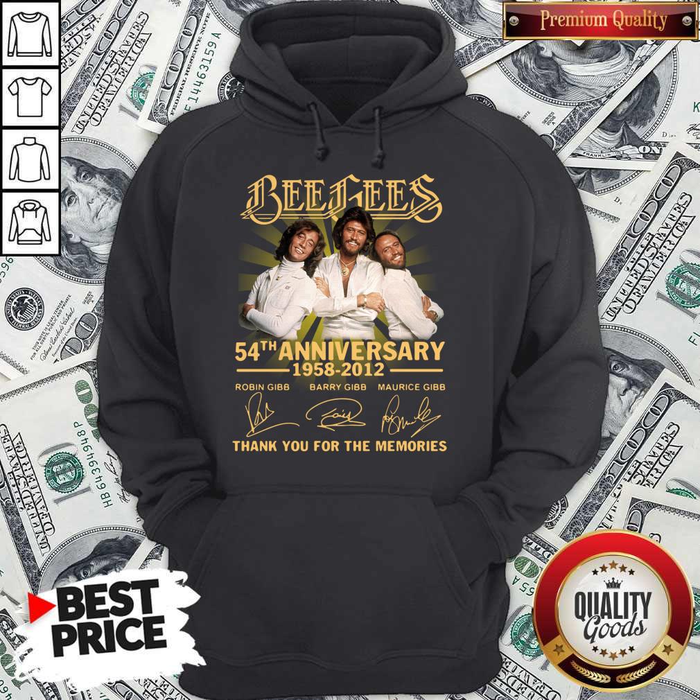 Official Bee Gees 54th Anniversary 1958 2012 Thank You For The Memories Signatures Shirt - Image 2