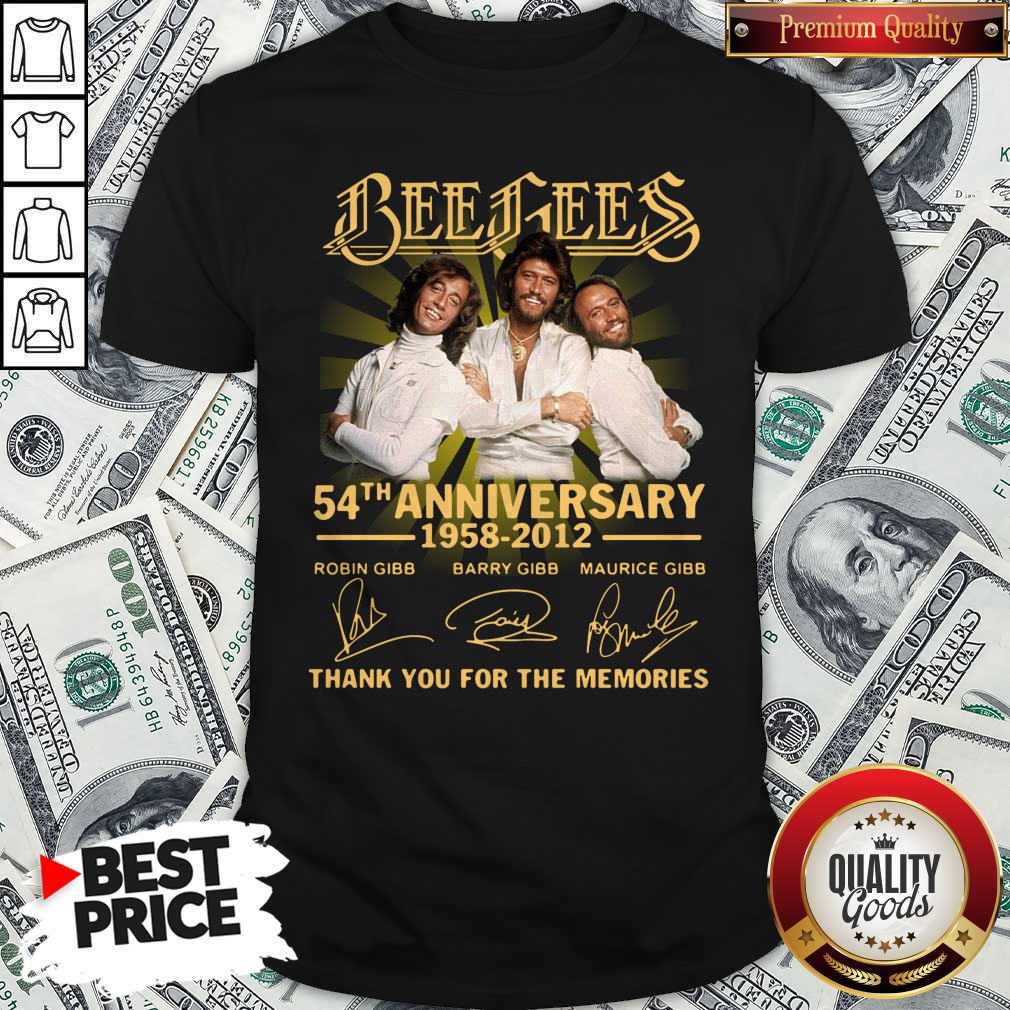 Official Bee Gees 54th Anniversary 1958 2012 Thank You For The Memories Signatures Shirt