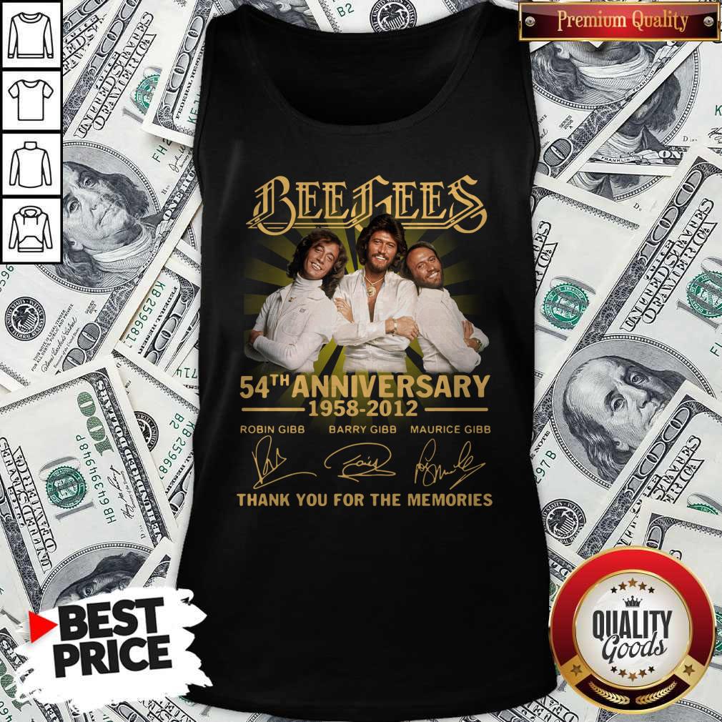Official Bee Gees 54th Anniversary 1958 2012 Thank You For The Memories Signatures Shirt - Image 4