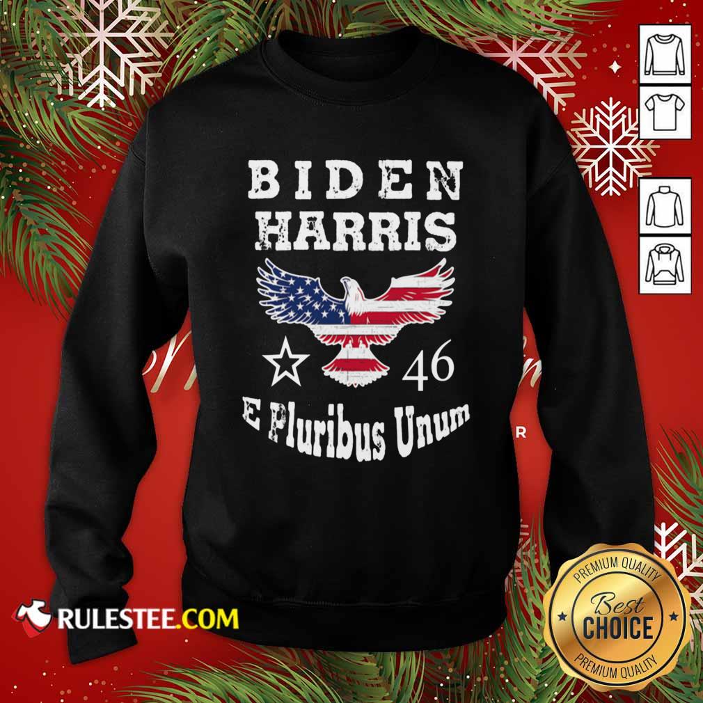 Official Biden Harris E Pluribus Unum 2021 Inauguration Eagle American Flag Shirt - Image 5