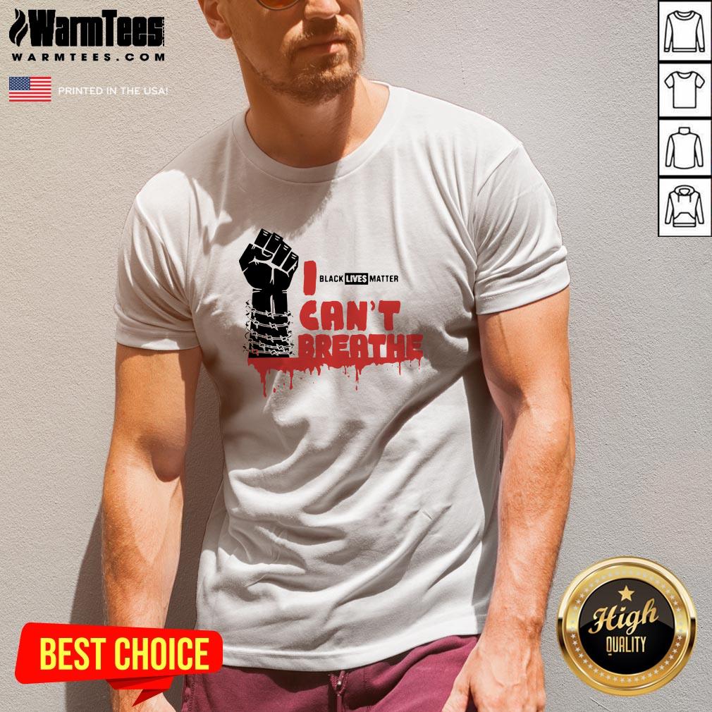 Official Black Lives Matter Cant Breathe Shirt - Image 2