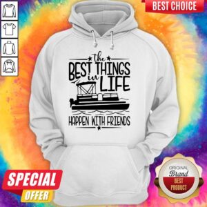 Alternative view of Official Boating The Best Things In Life Happen With Friends Shirt