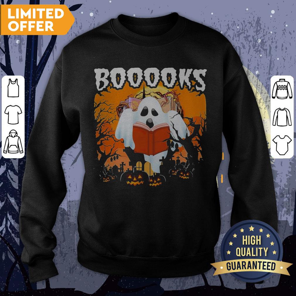 Official Booooks Halloween Shirt - Image 4