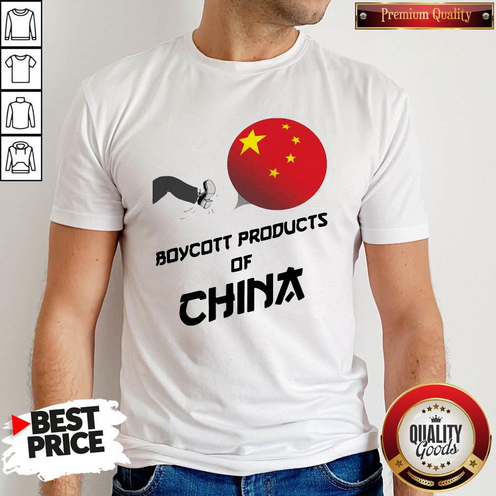 Official Boycott Products Of China Shirt