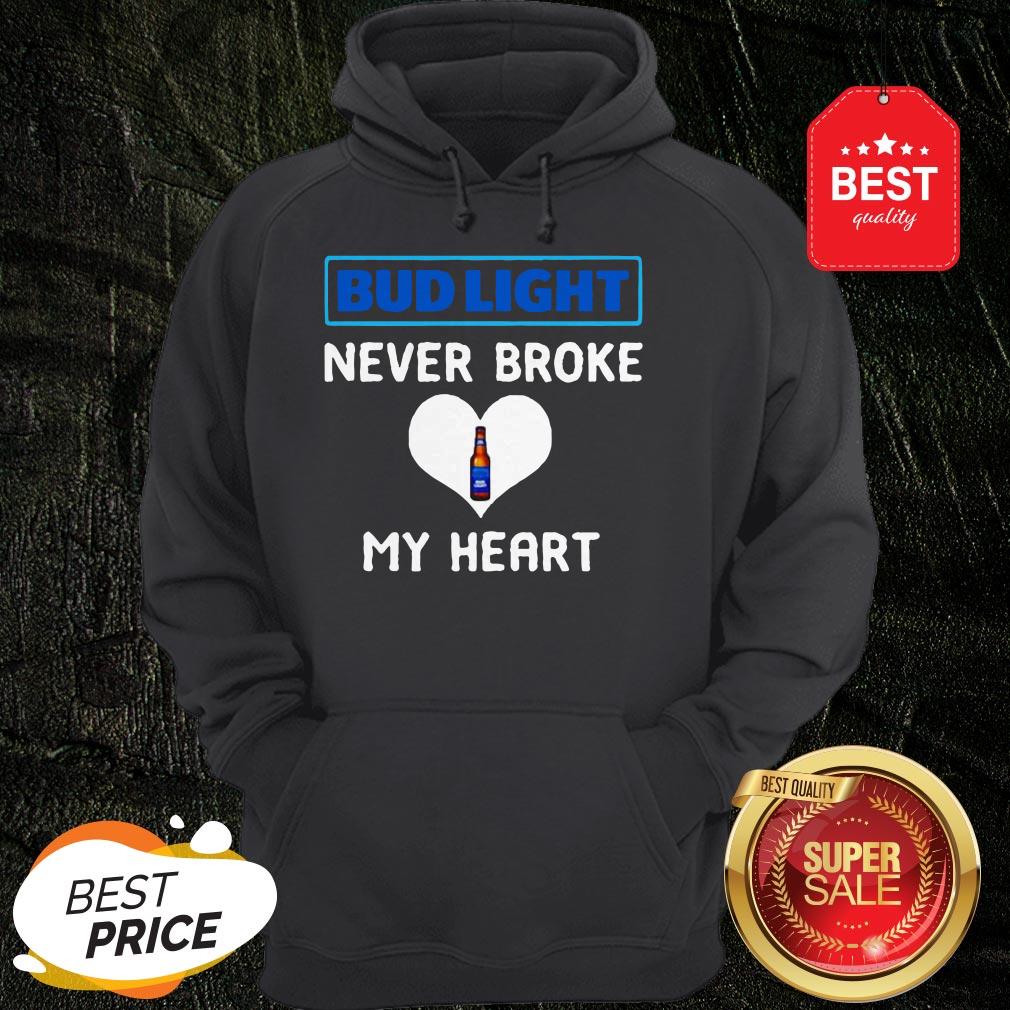 Official Bud Light Never Broke My Heart Shirt - Image 5