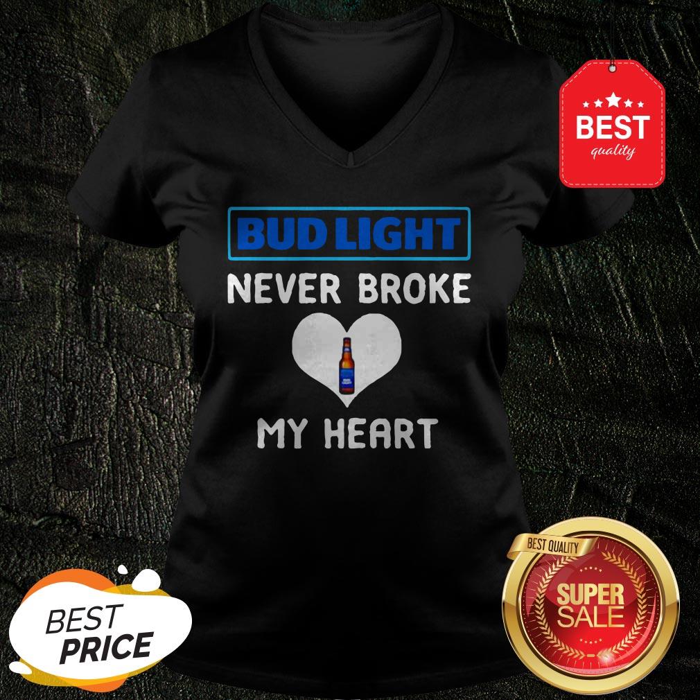 Official Bud Light Never Broke My Heart Shirt - Image 2