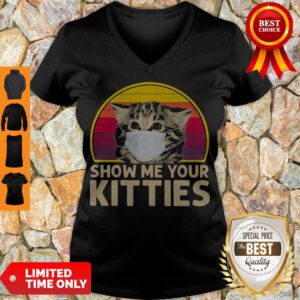 Alternative view of Official Cat Wear Mask Show Me Your Kitties Vintage Covid-19 shirt