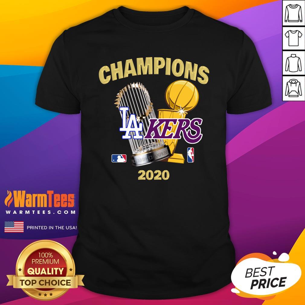Official Champions Los Angeles Lakers Vs Los Angeles Dodgers 2020 Shirt