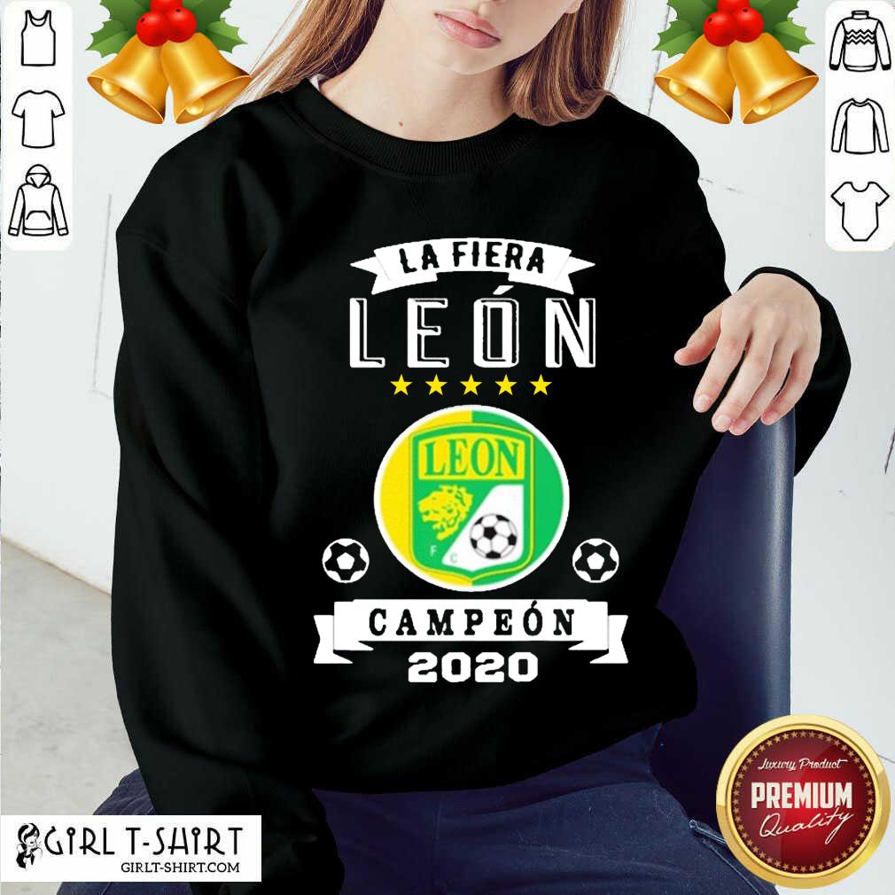 Official Club Leon Campeon 2020 Futbol Mexicano La Fiera Shirt - Image 4