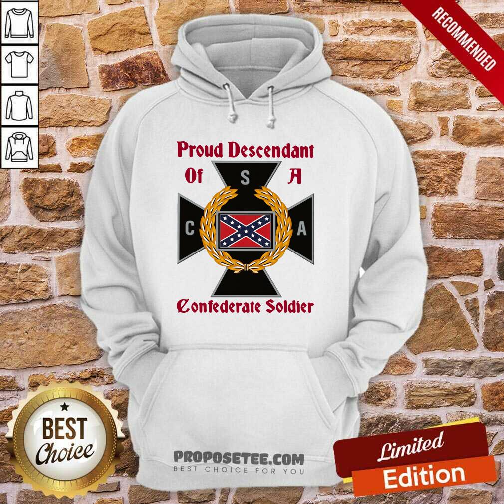 Official CNA Proud Descendant Of A Confederate Soldier Shirt - Image 5