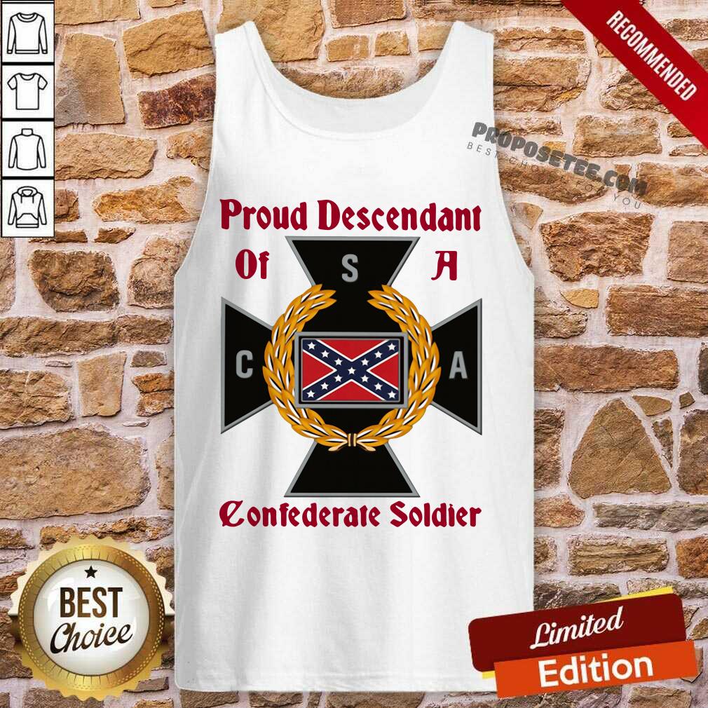 Official CNA Proud Descendant Of A Confederate Soldier Shirt - Image 3