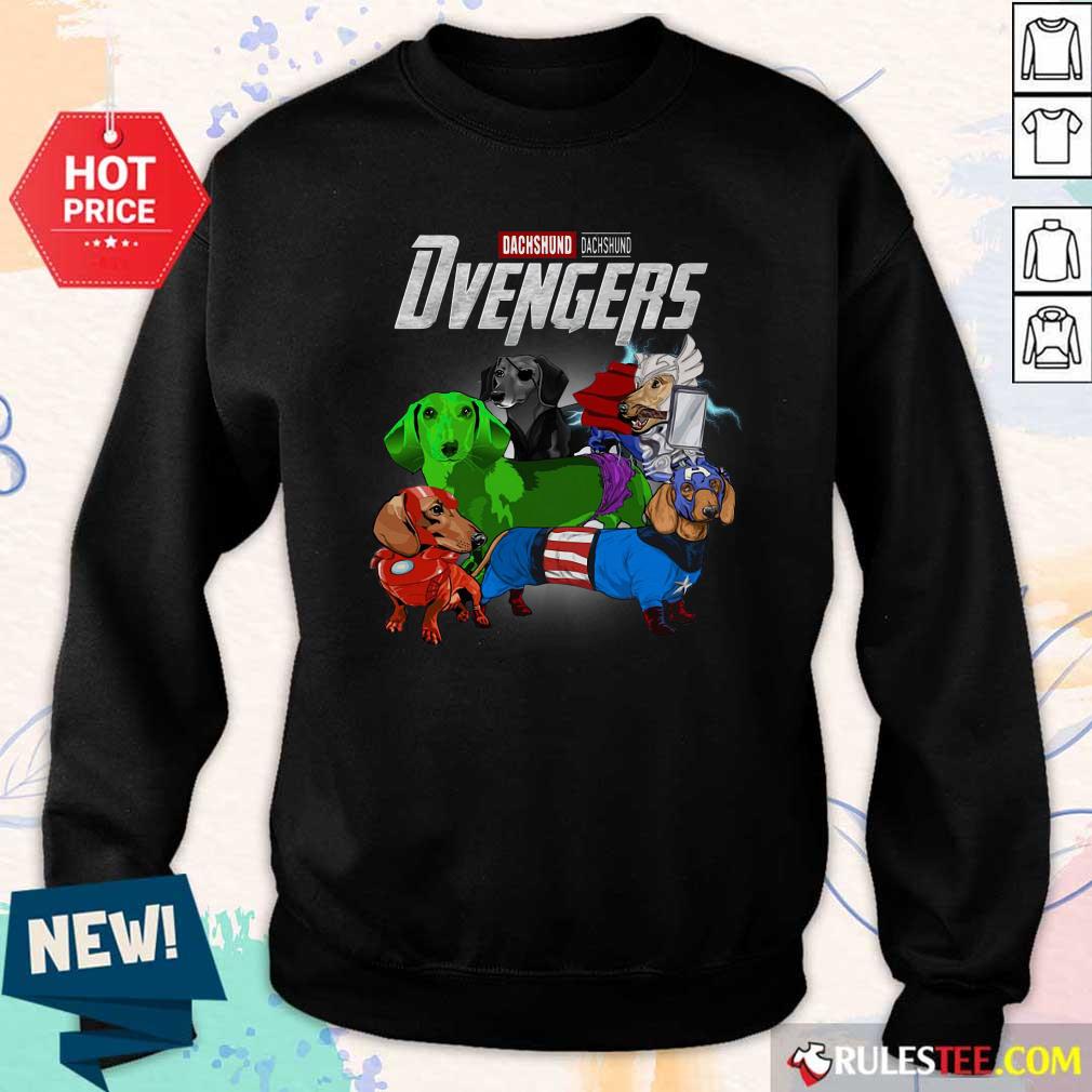 Official Dachshund Marvel Avengers Dvengers Shirt - Image 5