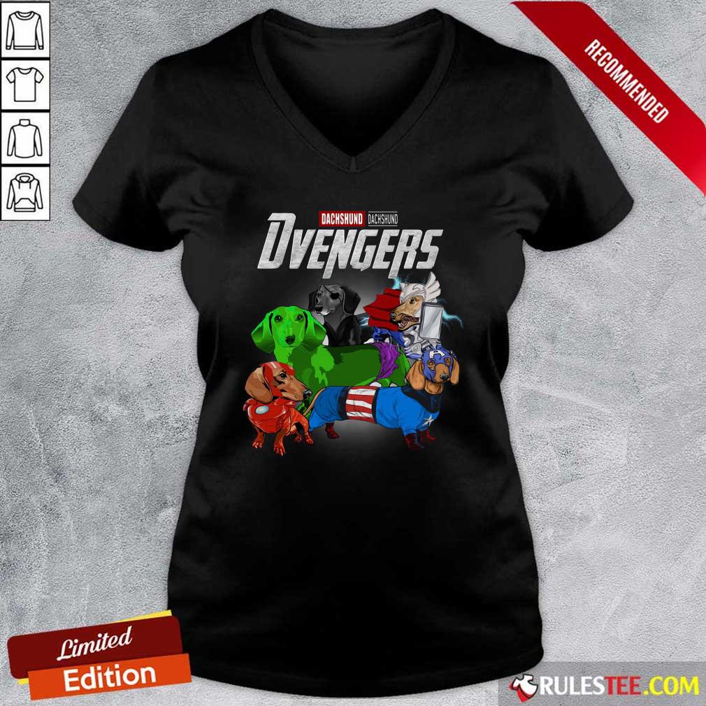 Official Dachshund Marvel Avengers Dvengers Shirt - Image 3